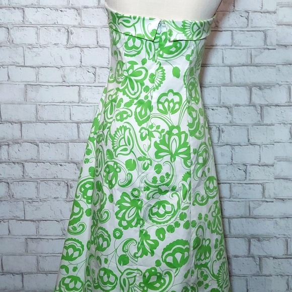 Spenser Jeremy green and white paisley print halter dress - Picture 3 of 6